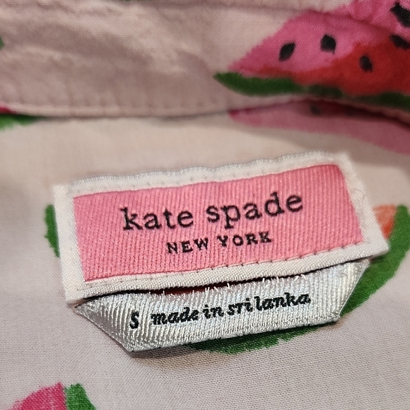 Kate Spade Watermelon Print Pajama Shirt Dress Size Small Sleepwear - Picture 8 of 9
